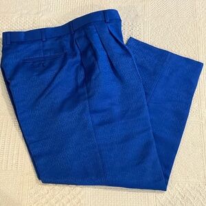 Gianni Vironi royal blue pants sz 46L 40W
